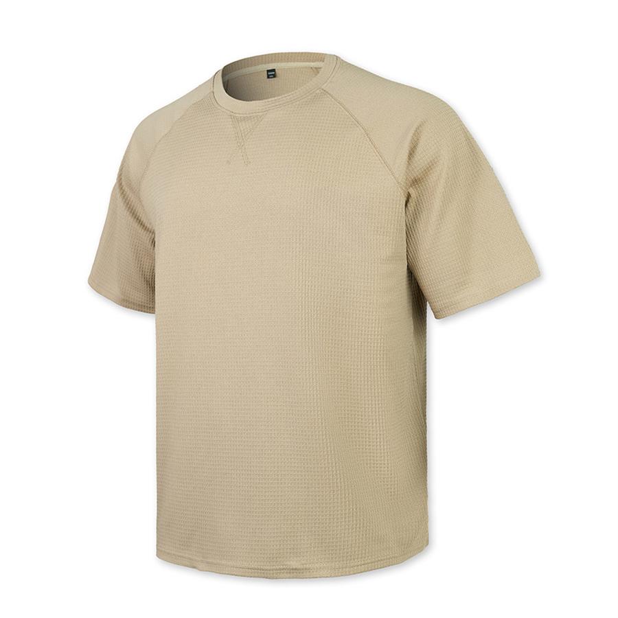 Herren Casual T-Shirt Waffelstrick Lockerer Schnitt T-Shirts für Mann Einfarbige Kurzarm-T-Shirts Übergroßer Schnitt Strukturierter Stoff Rundhalsausschnitt