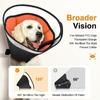 Adjustable Dog Cone Breathable Recovery Collar Safety Elizabethan Collar  Pets