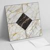 Easy Installation Vinyl Tile Set Elegant Marble Pattern 9x30x30 Cm