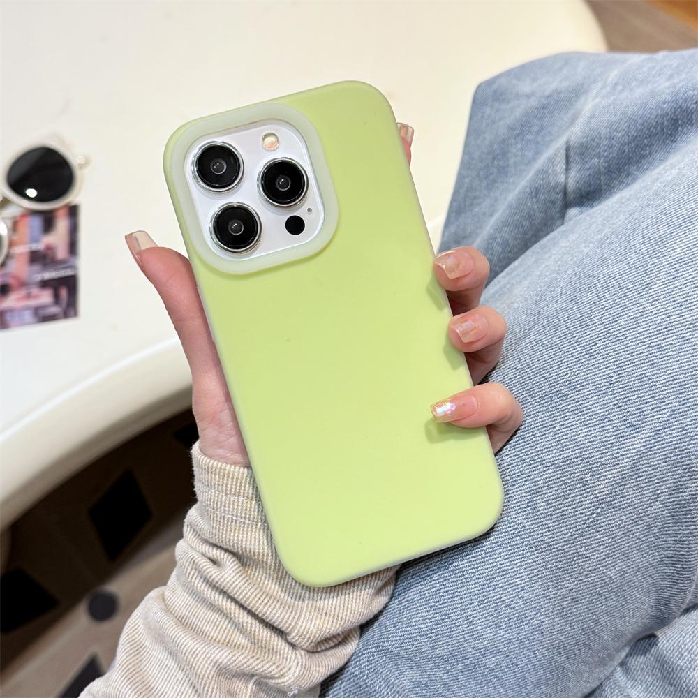 Luxury Candy Colored Liquid Silicone Phone Case For iPhone 16 15 14 13 12 Pro Max Puls 11 Soft Shockproof Bumper Matte Cover