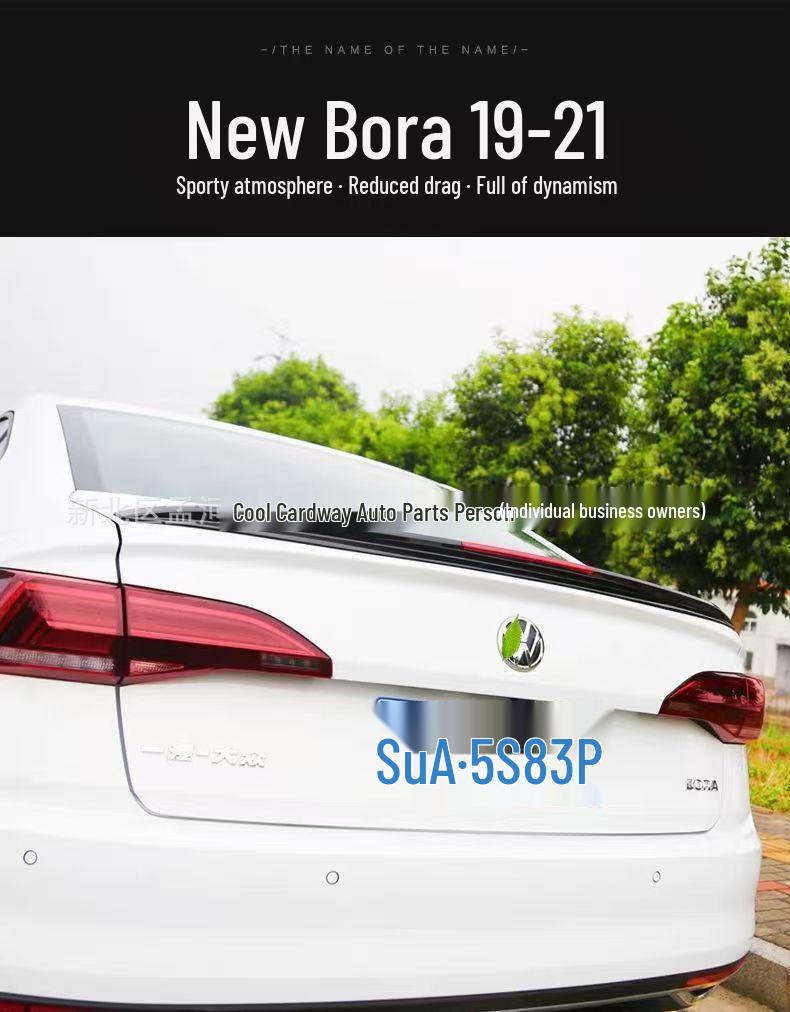 Alerón Trasero de ABS Pintado para VW Bora Edición Especial 2019