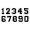 1PCS Numbers 0123456789 Helmet Racing Vinyl Decals Motorcycle Accessories Car Stickers Waterprool PVC