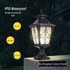 European Style Outdoor Solar Post Light: Waterproof Gate, Pillar, and Villa Wall Illumination