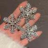 1-50pcs Sweet Metal Sparkling Diamond Snowflake Hairclips Women Side Bangs Clip Light Luxury Hair Clip High-end Hair Accessories