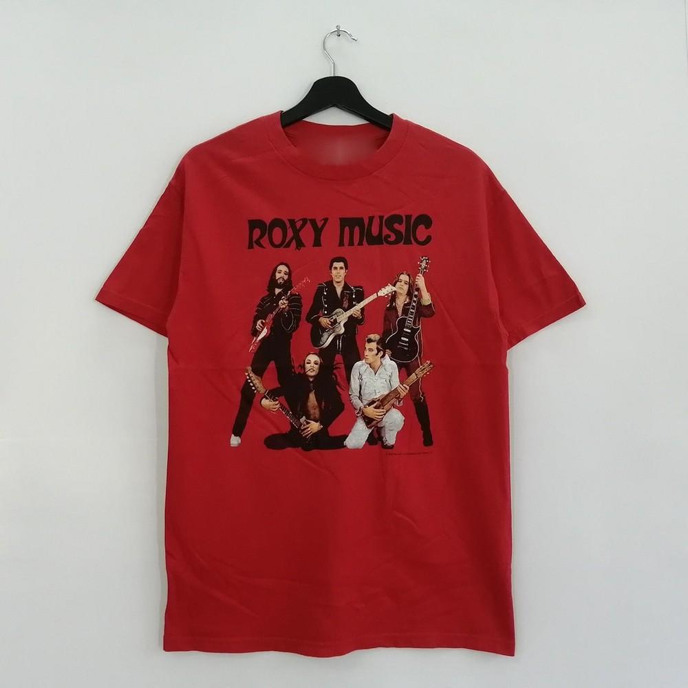 

Vintage Roxy Music Band Members Cotton Full Size Men Women Red Shirt LL263 Unisex T-Shirt M