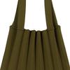 Pleatsmama Jacquard Khaki Schultertasche