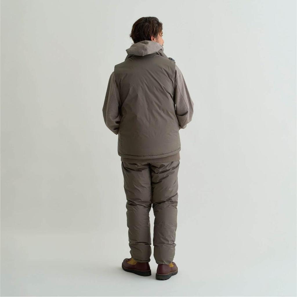 NANGA Men's 2025 Aurora Tex Stand Collar Down Vest, Size M. Brown (ND2441-1N010-A)