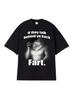 Fart Wolf Wörtlich Ich Lustig Emo T-Shirt Wo Vielseitige Freizeitkleidung Harajuku Retro Locker Baumwolle T-Shirt 90004
