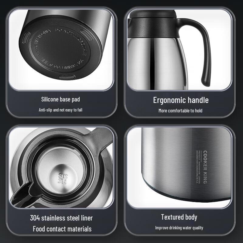 Chui Da Huang 2.2L 304 Stainless Steel Vacuum Insulated Kettle