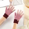 BrandNew FallSeason and ColdSeason Style Korean Version of Warm Knitted Gloves Dew Refers To Riding Ladies Cold Plus Velvet Gloves