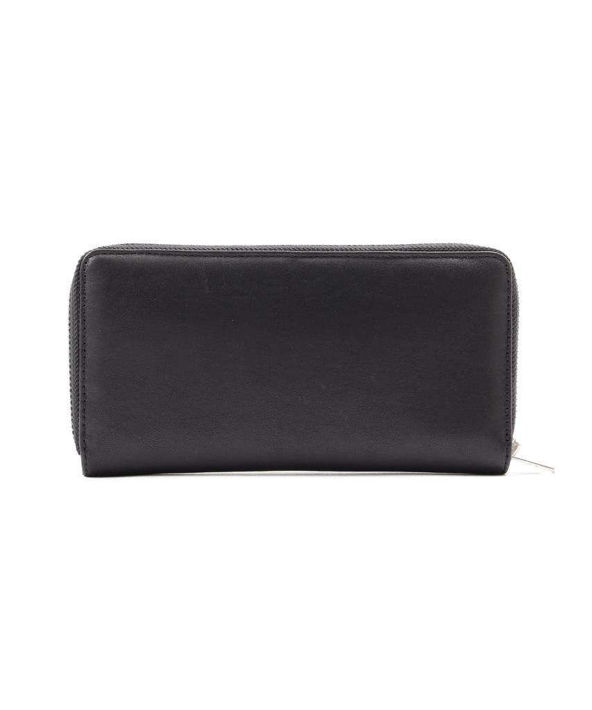 Schott Leather Rider's Zip Wallet, Men's F 010, Black, 782-4970056