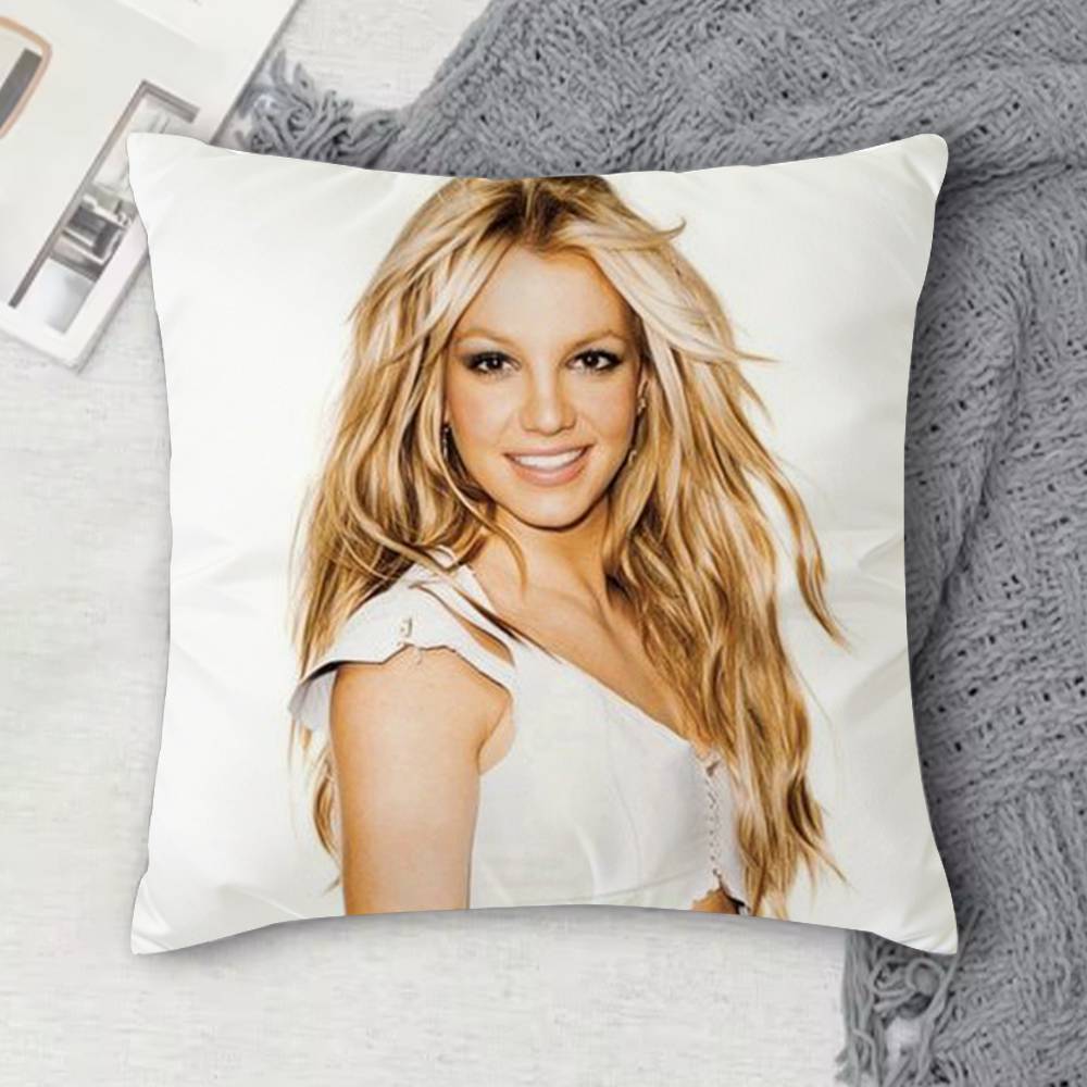 BBritney Spears Doublesided Printed Square Decorative Cushion Cover for Sofa Living Room Home Decor
