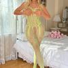 Sex Underwear Hollow Chest Sexy One-Piece Jacquard Mesh Clothes Open Neck My009