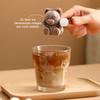 2/4Grids Cute Bear Ice Cube Tray Flexible Food Grade Silicone Ice Cube Mold Ice Trays For Freezer
