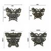 Household Decorative Case Hardware Decorate Brass Gift Box Clasp Lock Furniture  Lock Buckle Hasps