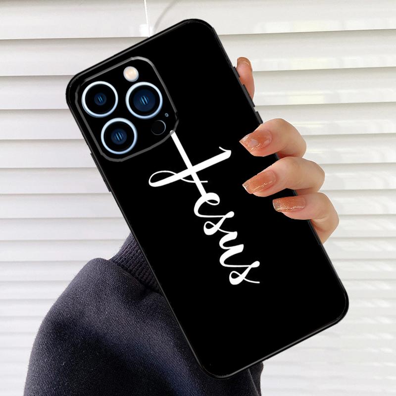 Jesus Cross Phone Case For iPhone 17 16 15 13 11 12 14 Pro Max Mini 15 16 Plus 16e 17 Air Cover Fundas