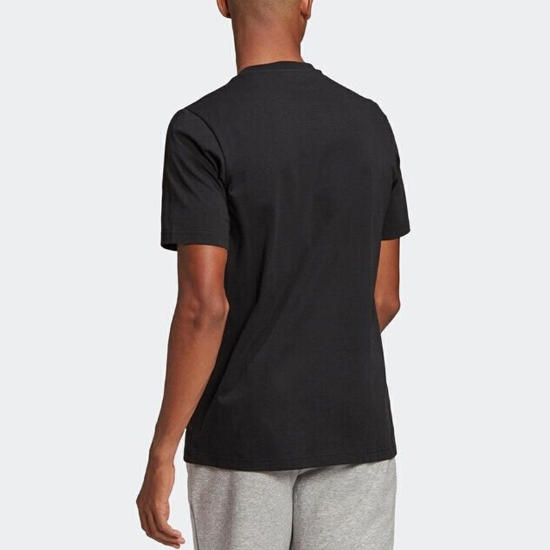 Adidas Essentials Big Logo Tee Black/White Men Streetwear GK9120