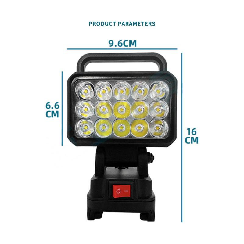 1 Piece Portable Lamp Hand Lantern 15 Beads Led Working Light Spotlight For Makita/Devon/Bosch 18V Li-Ion Battery
