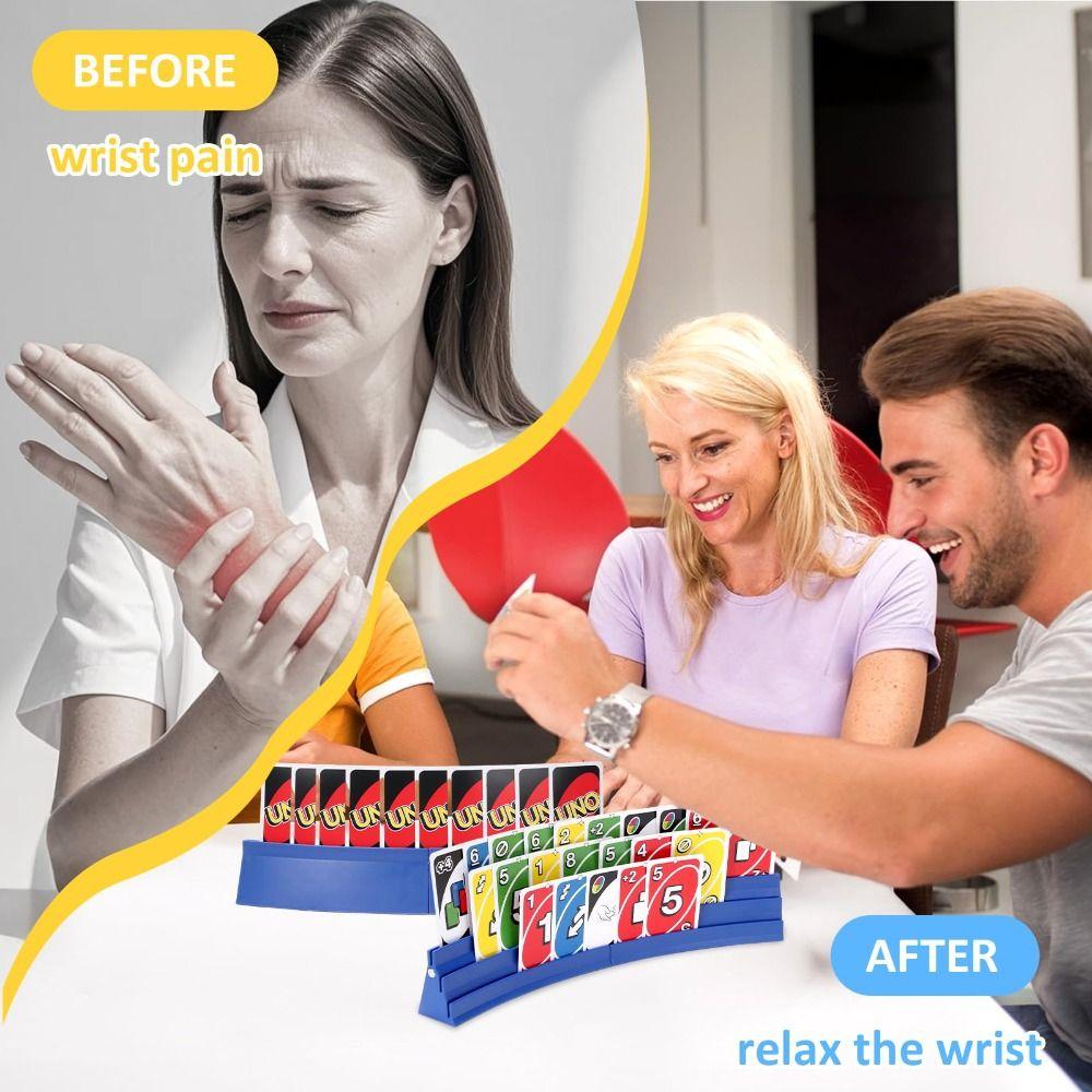 Three-Layer Playing Cards Holders Expandable Hands Free Card Holder Family Card Game Nights