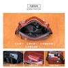 Fashionable Luxurious Men's Leather Single Shoulder Small Toe Bag With Layered Cowhide Men European American Retro Crossbody