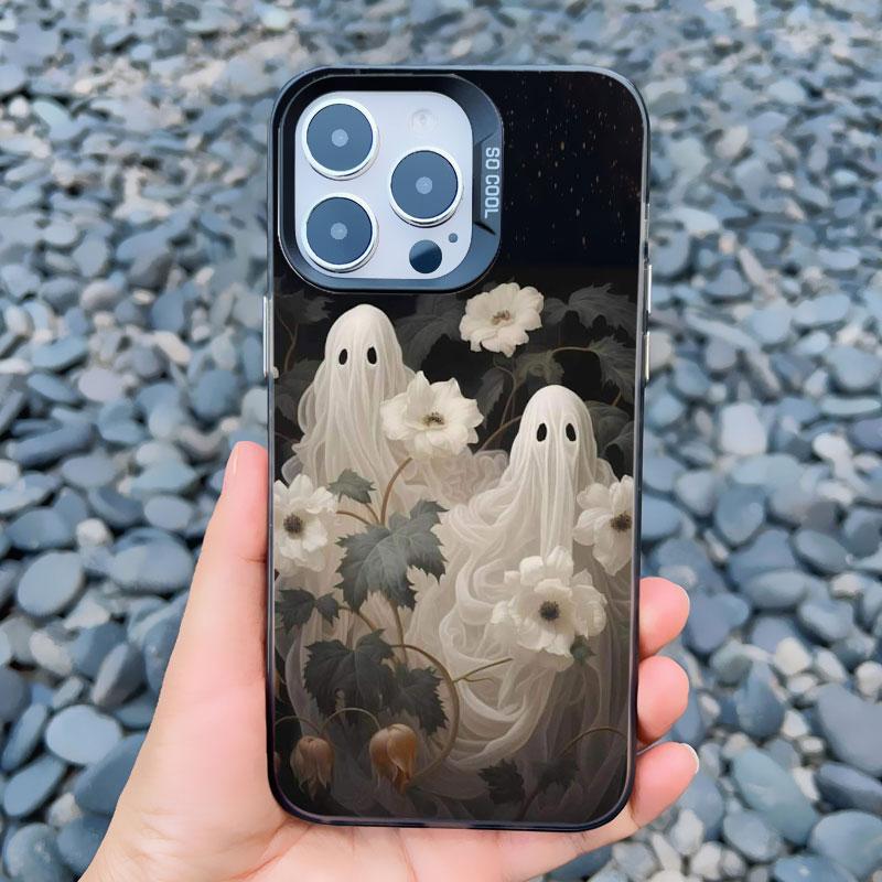 

Модный креативный лазерный чехол-призрак для iPhone 16 15 14 Plus Pro Max 11 13 12 Pro MAX Mini Ударопрочная задняя крышка Fundas iphone 13Mini