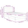 Bed Frame Light Grey 80 x 200 cm Polyester