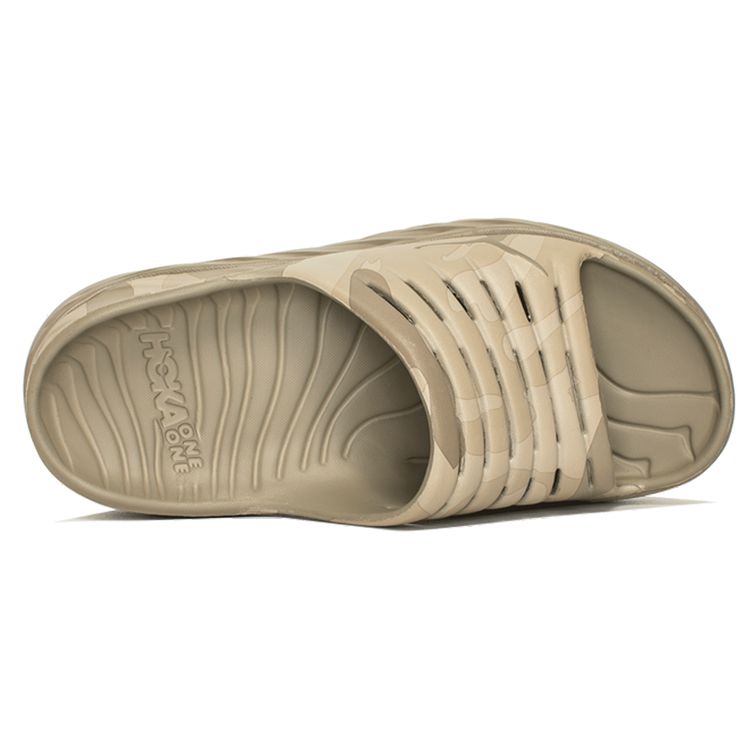 Hoka One One Ora Recovery Slide Comfortable Eva Non-Slip Slide Sandals Unisex Sandals Beige 1126850-DOTN