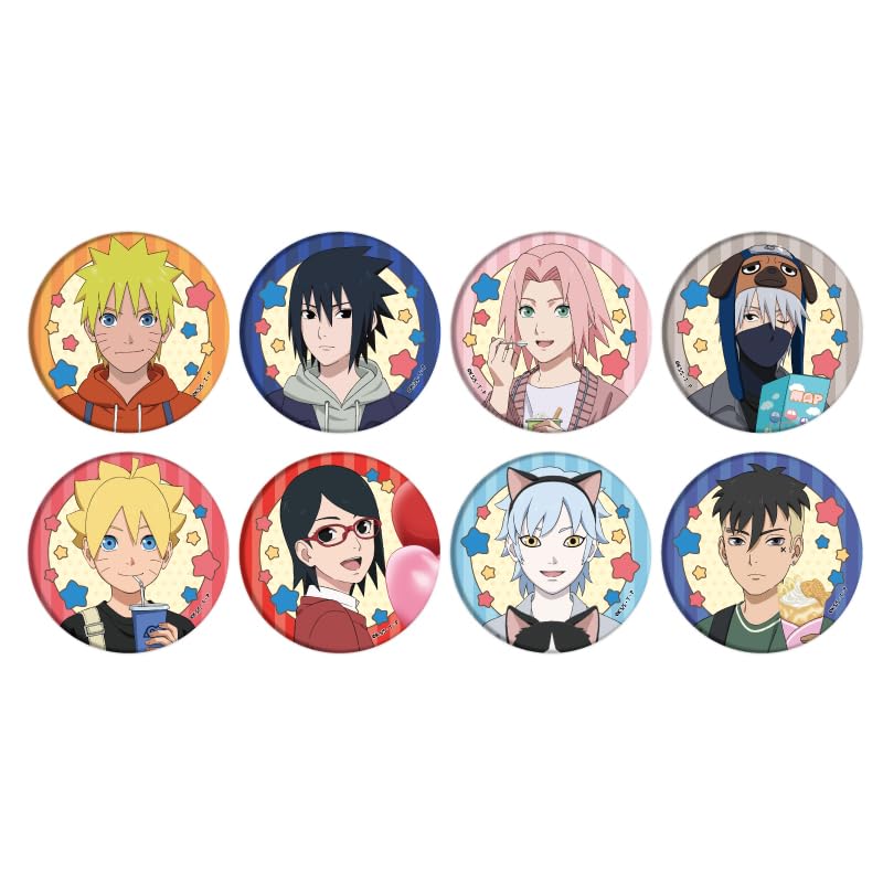 

НАРУТО БОРУТО 07 Тематический парк Коробка значков-пуговиц и версия. [Оригинальная иллюстрация] 8 штук