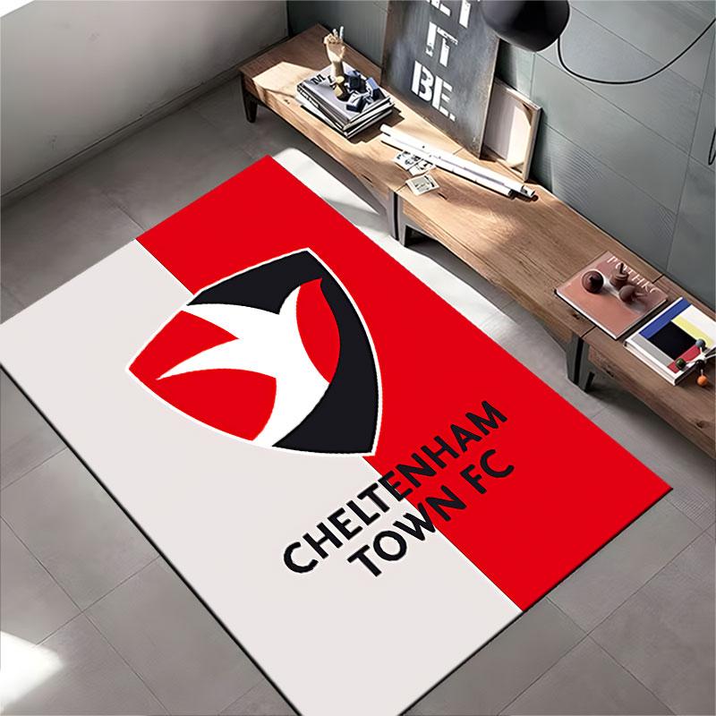 Cheltenham Town FC Logo Carpet Suitable As a Non-slip Mat for the Living Room or Bedroom Sofa