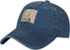 Pale Yellow Budgie Bird Picture Baseball Cap Washed Denim Casual Adjustable Hat for Men Women