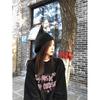 [Wholesale] Crew neck American retro sweater women's 2025 new lazy wind velvet