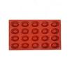New 20 Cavity Oval Soap Mold Easy Release Soft Cupcake Pan Art Craft DIY Mold Silicone Savarin Making Mold Kitchen Baking Tools