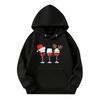 Sweatshirts For Teen Girls Hoodies Long Sleeve Drawstring Pullover Cute Printed Oversized Hoodie Christmas