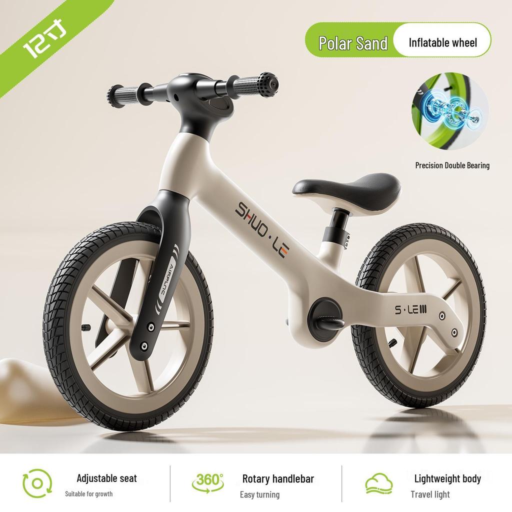 12-Inch Kids' Balance Bike for Ages 1-6: No Pedals, Two Wheels, Walker & Glider