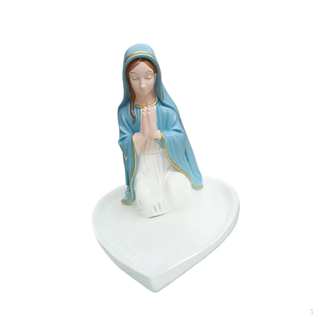 Praying Statue Jewelry Tray Rosary Holder Birthday Organizer Sculpture for Pendant Trinket