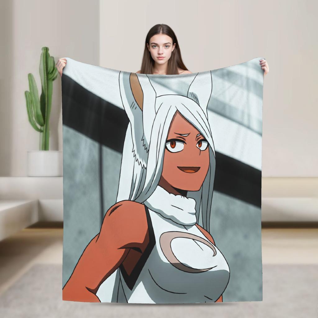 Warm Soft Blankets Picnic Rabbit Hero Mirko Bedding Throws Flannel Bedspread For Bedroom Graphic Sofa Bed Cover
