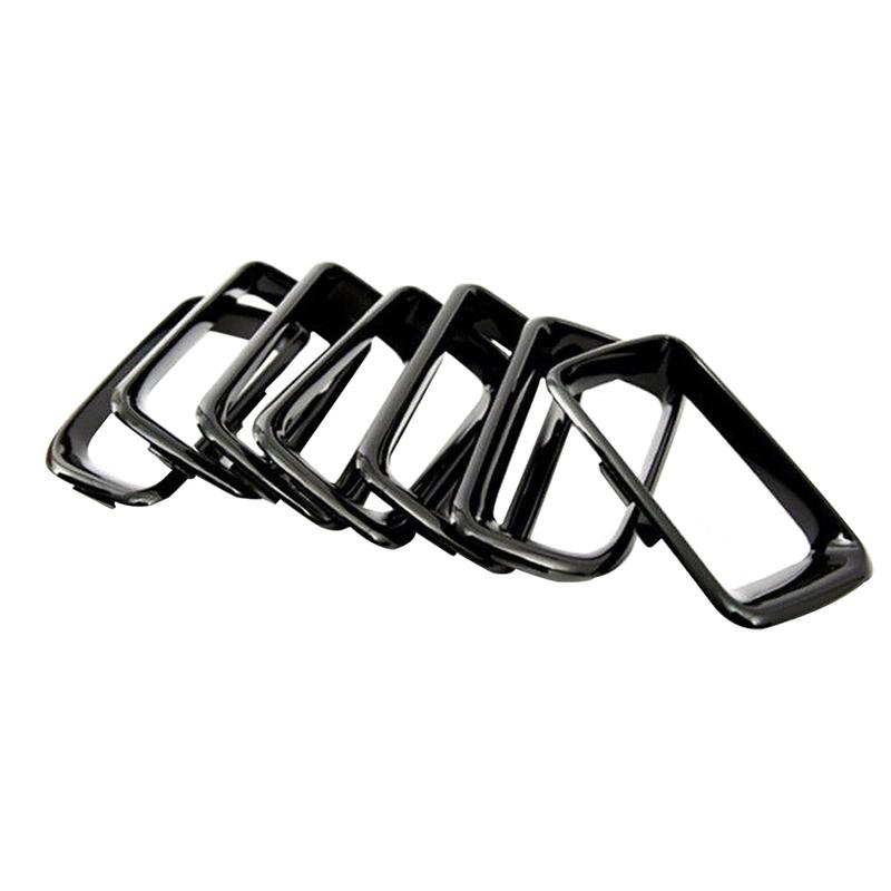 7PCS Front Grille Cover Grill Ring Erts Frame Trims Kit 68109865AA for Jeep Compass 2011 2012 2013 2014 2015 2016