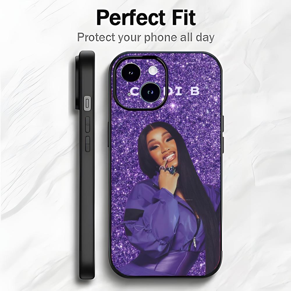 USA Rap Singer C-Cardi B Phone Case Phone Case Soft Packaging Lightweight For iPhone17 16 15 14 13ProMax