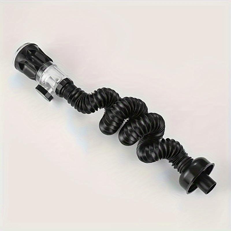 Bathroom Sink Drain Kit, Metal P-Rap Sink Drain Pipe with Elastic and Expandable Design for 1-1/4 Inch and 1-1/2 Inch Drain Holes, Odor Prevention