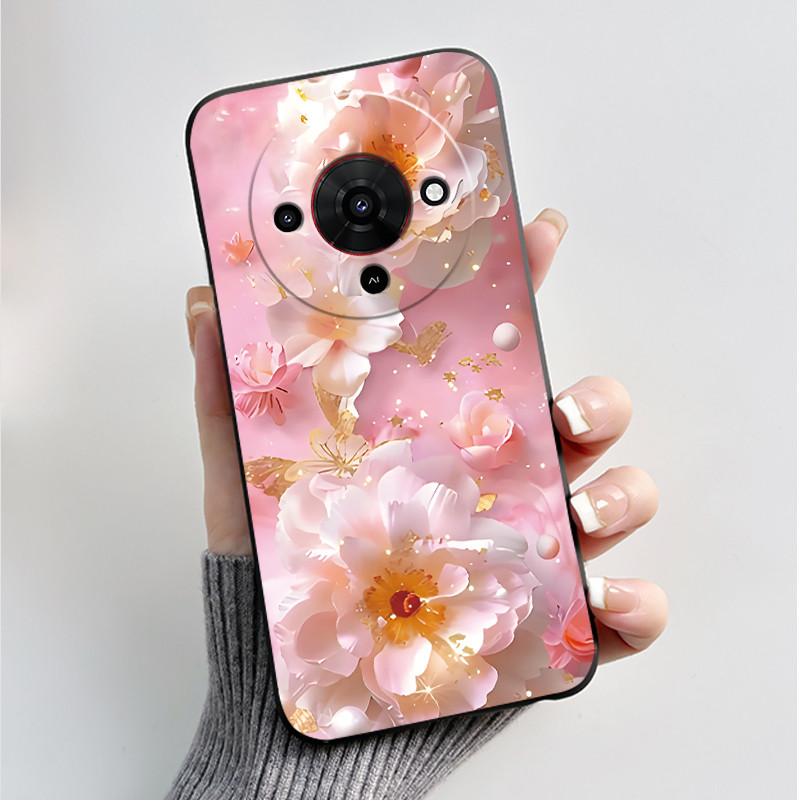 Printing Pattern Case For ZTE Blade A76 5G Capa Z2469N Cute Flower Cartoon Casing Fundas Soft Silicone Black Shell Cover Coque