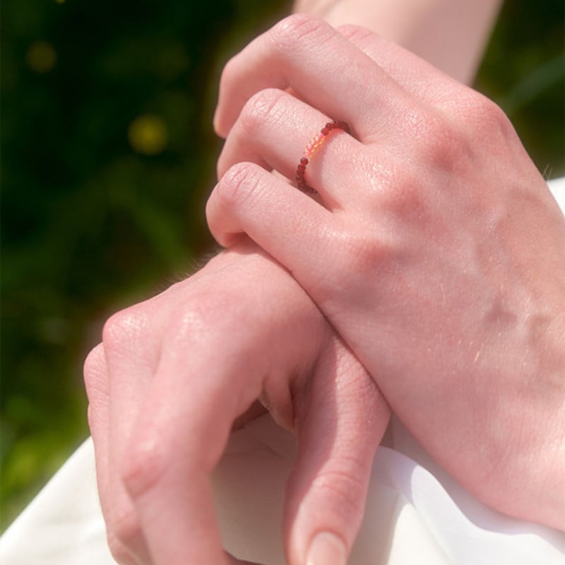 

LOVE ME MONSTER Deep Flower Ring (L242MRI040) PINK