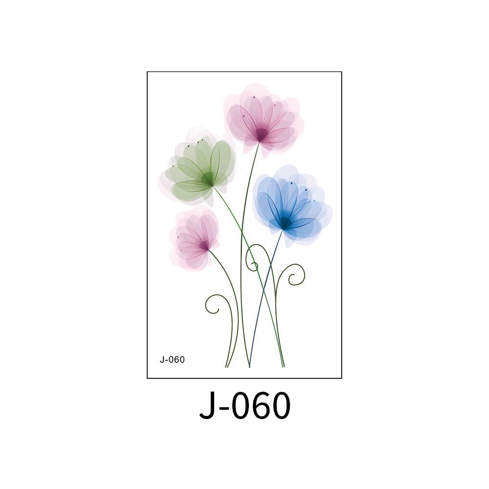 Aquarell Blumen Temporäre Tattoos: Wasserfest, Schweißfest, Langanhaltend für Fotografie, Handgelenke, Knöchel