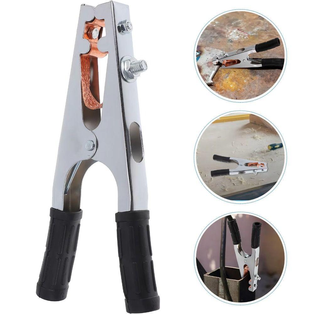 500 A Ground Cable Clip Copper Manual Welder Durable Electrode Holder Tool  Welding