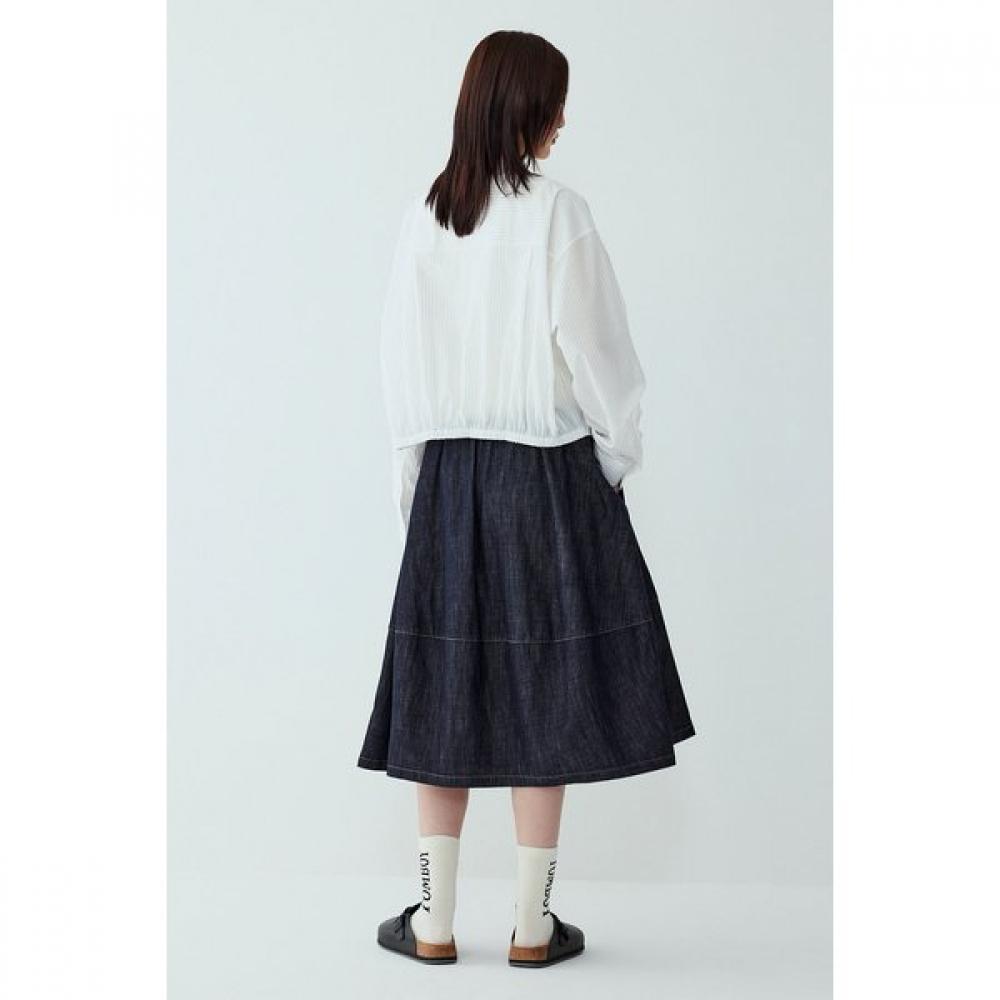 STUDIO TOMBOY Back Banding Stripe Long Sleeve Shirt 9105321087ar 