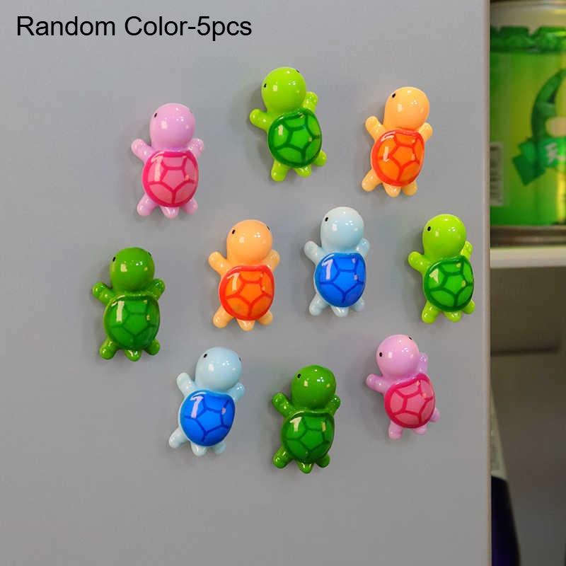 

5/10pcs Mini Size Cute Turtle Refrigerator Magnet Kitchen Office Whiteboard Decoration Tortoise Refrigerator Magnet