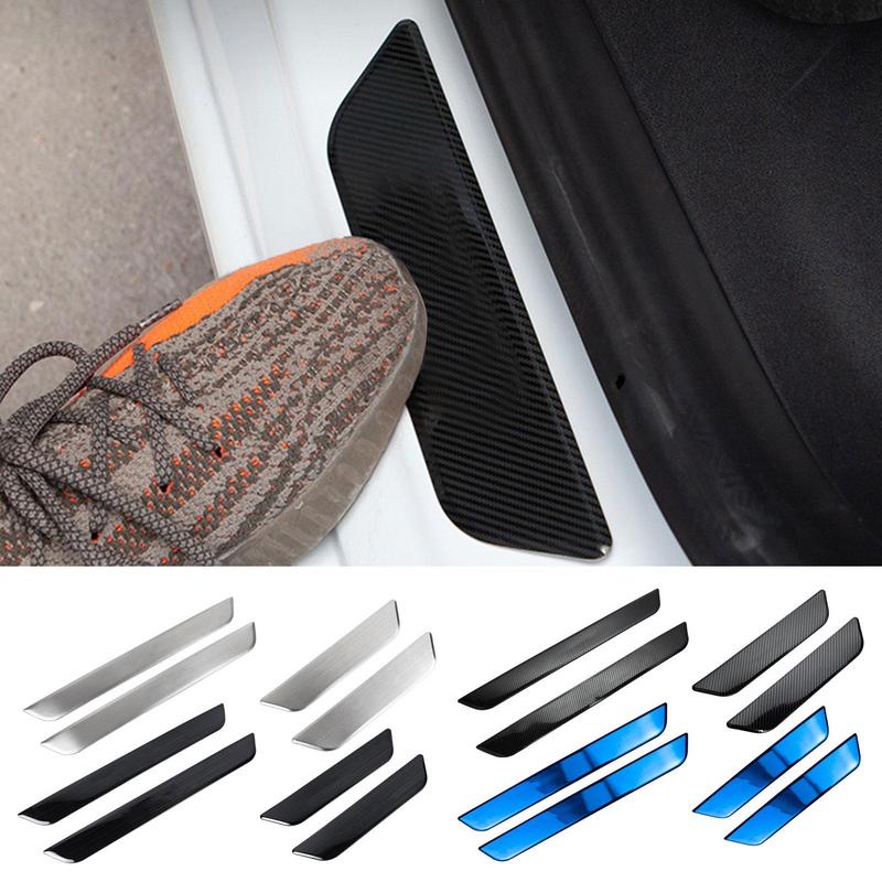 ForTesla Model3 Model Y Car Door Sill Stainless Steel Stickers Protection Plate Mirror Polished Threshold Strip Car