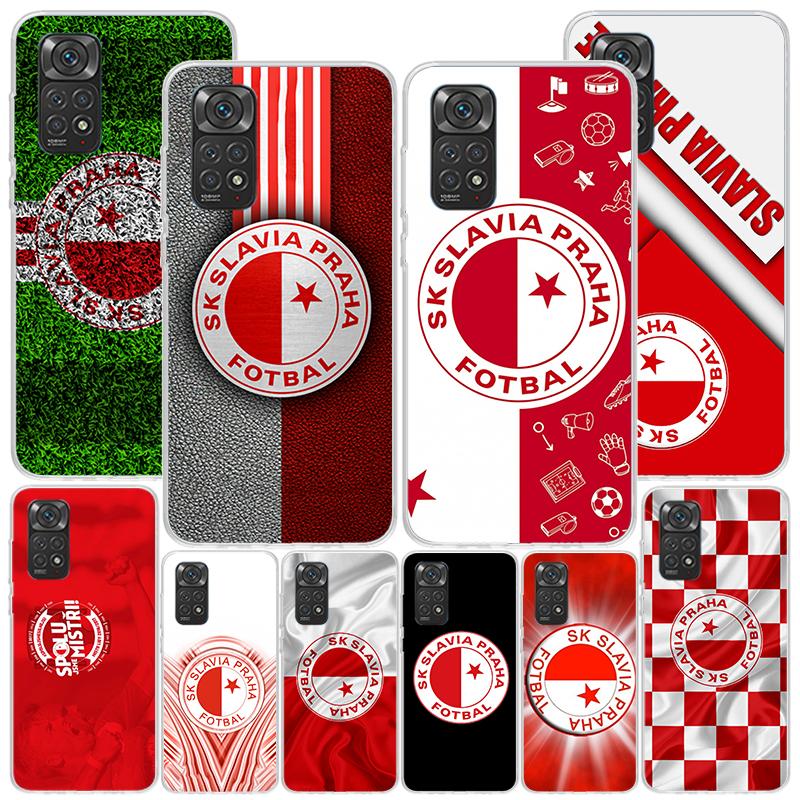 Sk Slavia Praha Czechy Etui na Telefon Dla Xiaomi Redmi Note 15 14 13 12S 12 11 Pro Plus 14S 11S 11E 10 10S 11T 5G Personaliz