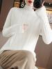 Women's Jacquard Chic Knitwear - Stylish Loose Half-High Neck Sweater for Spring/Autumn