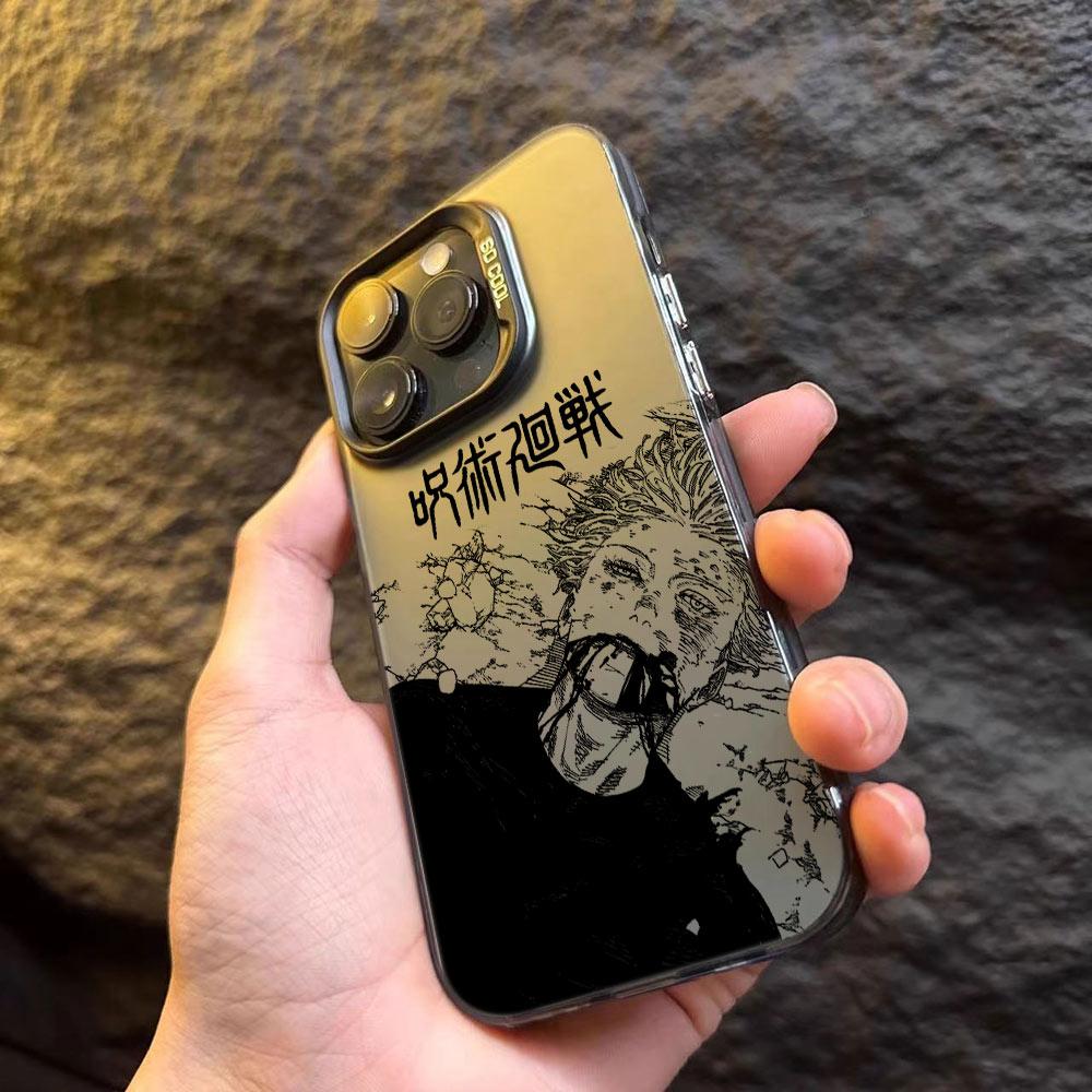 

Black Anime Jujutsu Kaisen Phone Case for Oppo Reno13 Reno12 Reno11 Reno10 Reno8 Reno7 Reno6 Reno5 Z F T Pro Plus 4G 5G Matte Reno5