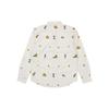 Palace FW21 Garfield Cartoon Embroidery Long Sleeve Shirt Unisex Tops White P21SHT002